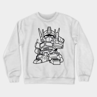 Optimus Prime Chibi - Black Crewneck Sweatshirt